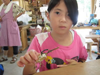 竹のカブトムシ・クワガタづくり