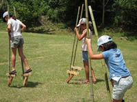 竹馬づくり教室